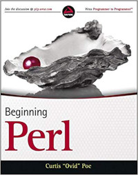 The cover of the 'Beginning Perl' book