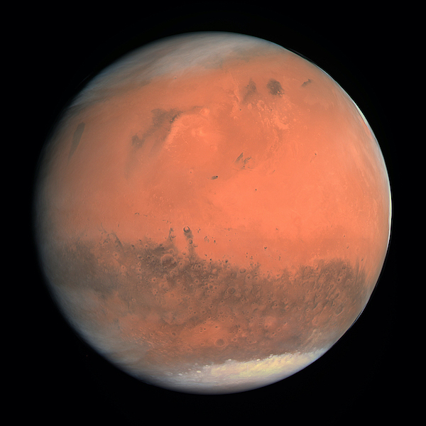 The planet Mars.