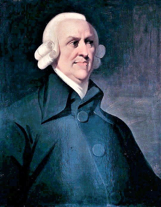 A painting of Adam Smith
