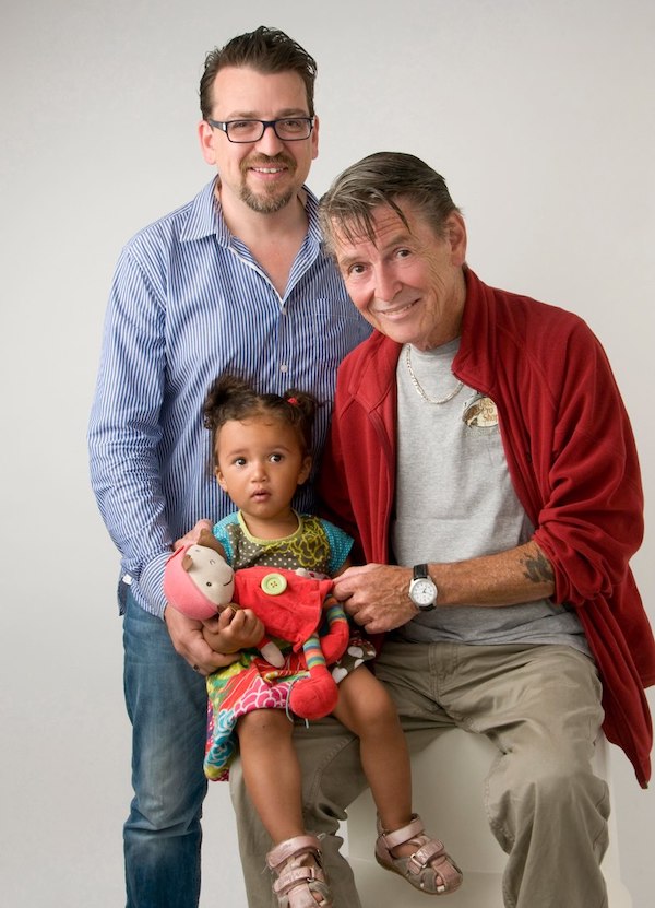 Curtis, Jim, and
    Jim’s granddaughter, Lilly-Rose