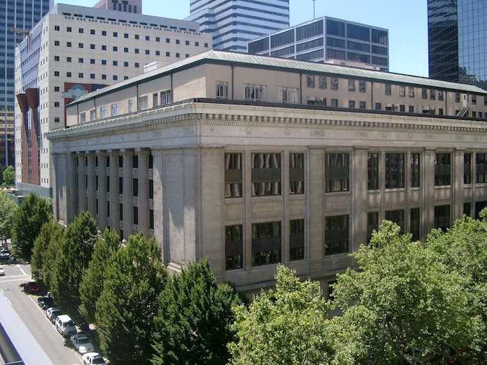 The Multnomah County Courthouse, also known as 'The Multnomah Building'